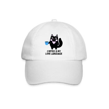 nicht morgens, mürrisch am Morgen, brauche einen Kaffee - Baseballkappe - Weiß/Weiß - Vorne