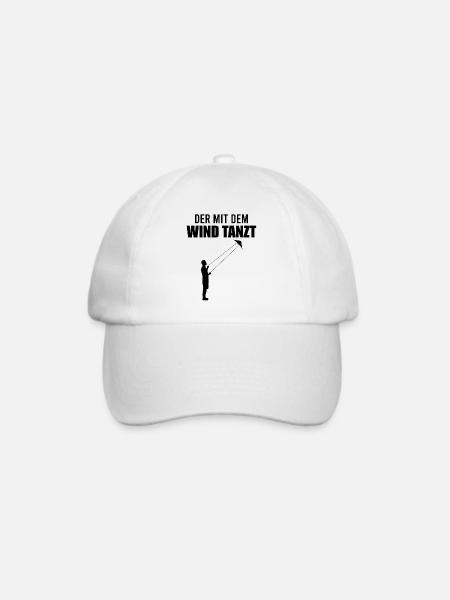 Drachensteigen Spruch Drachenfliegen Geschenk - Baseballkappe - Weiß/Weiß
