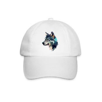 WOLF - Baseballkappe - Weiß/Weiß - Vorne
