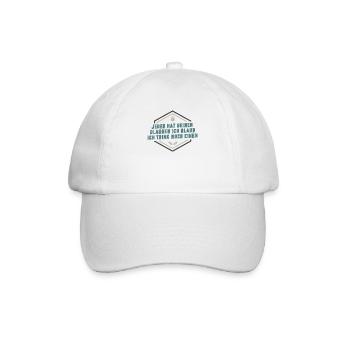 Jeder Hat Seinen Glauben Ich Glaub Ich - Baseballkappe - Weiß/Weiß - Vorne