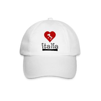 Italia - Baseballkappe - Weiß/Weiß - Vorne