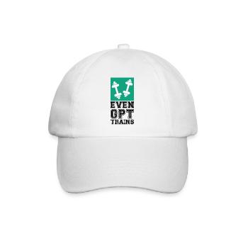 Sogar GPT-Züge - Baseballkappe - Weiß/Weiß - Vorne