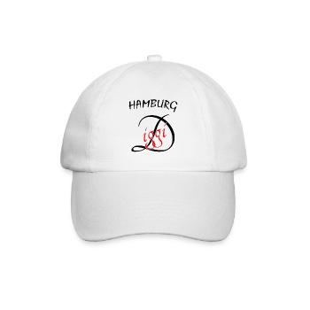 Hamburg Hafenstadt Perle - Baseballkappe - Weiß/Weiß - Vorne