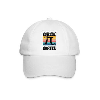 Pi-Tag Retro-Mathematik Pi-Symbol Mathematik Zahl - Baseballkappe - Weiß/Weiß - Vorne