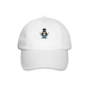Samurai Japan Japanischer Kämpfer - Baseballkappe - Weiß/Weiß - Vorne