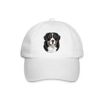 Berner Sennenhund - Baseballkappe - Weiß/Weiß - Vorne