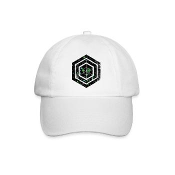Hexagon-Programmierung Programmierer Codierung geometrisch - Baseballkappe - Weiß/Weiß - Vorne