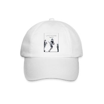 Lacrosse Chinese Hanzi Polocrosse Intercrosse - Baseballkappe - Weiß/Weiß - Vorne