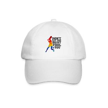 Tennisplatz Spruch Für Tennis - Baseballkappe - Weiß/Weiß - Vorne