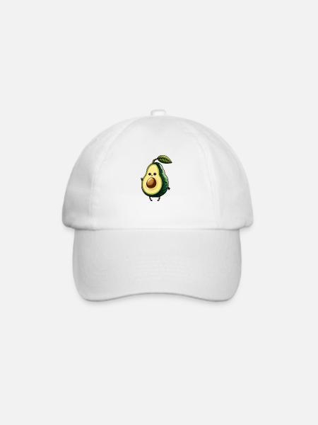 Avocado - Baseballkappe - Weiß/Weiß