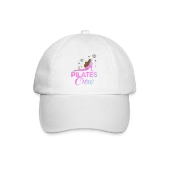 Pilates Pilates Crew Geschenk - Baseballkappe - Weiß/Weiß - Vorne