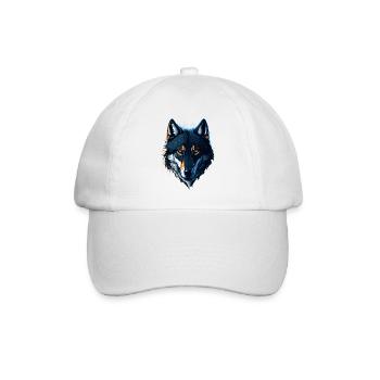 WOLF DESIGN - Baseballkappe - Weiß/Weiß - Vorne