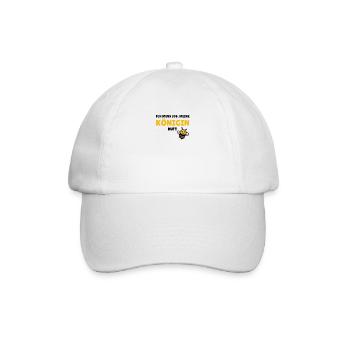 Ich muss los, meine Königin ruft - Baseballkappe - Weiß/Weiß - Vorne
