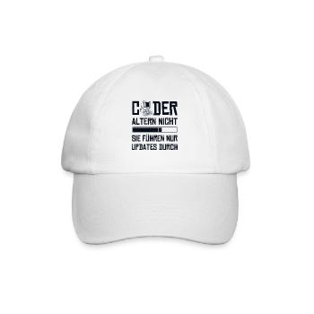 Coder Altern Nicht Developer Softwareingenieur - Baseballkappe - Weiß/Weiß - Vorne