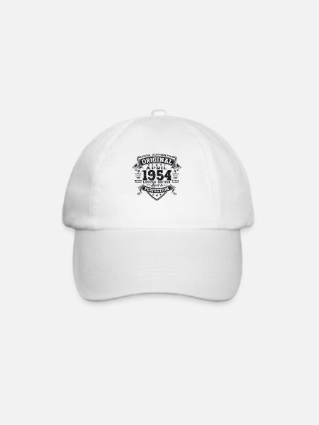 69. Geburtstag Mann April Jahrgang 1954 Original - Baseballkappe - Weiß/Weiß