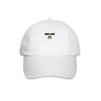 Hug me! - Baseballkappe - Weiß/Weiß - Vorne