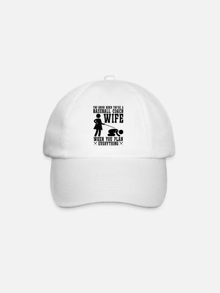 Baseball-Trainerin Ehefrau Berufstätige Mutter - Baseballkappe - Weiß/Weiß