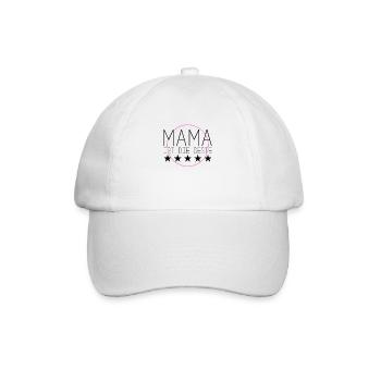 Mama ist die beste - Baseballkappe - Weiß/Weiß - Vorne