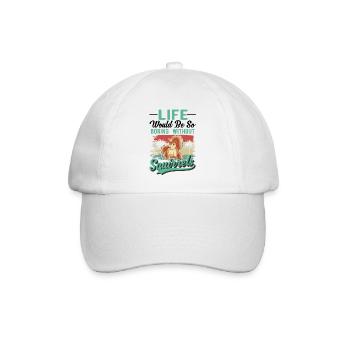Eichhörnchen Geschenk Squirrel Grauhörnchen - Baseballkappe - Weiß/Weiß - Vorne