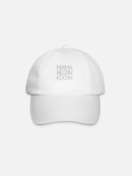 Mama Heldin Köchin - Baseballkappe - Weiß/Weiß