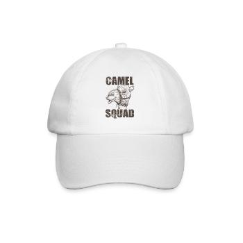 Camel Squad Dromedar Wüste Höcker - Baseballkappe - Weiß/Weiß - Vorne