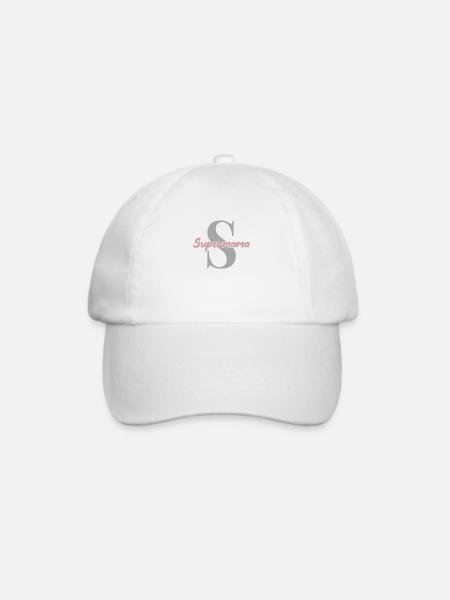 Supermama - Baseballkappe - Weiß/Weiß