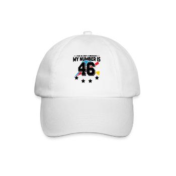 Alter Ist Nur Zahl - 46. Geburtstag - Baseballkappe - Weiß/Weiß - Vorne
