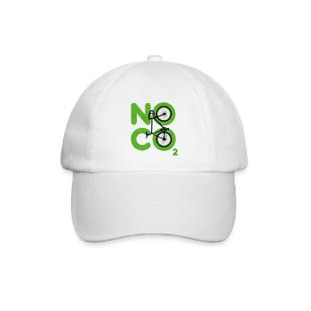 Kein CO2 - Baseballkappe - Weiß/Weiß - Vorne
