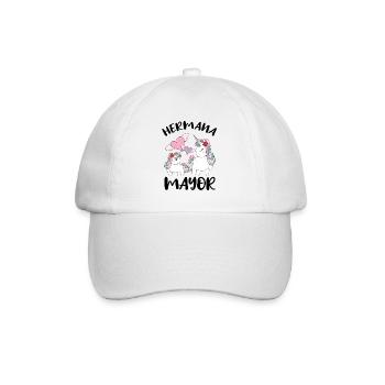 Niñas Dulce Unicornio Chica Futura Hermana Mayor - Baseballkappe - Weiß/Weiß - Vorne