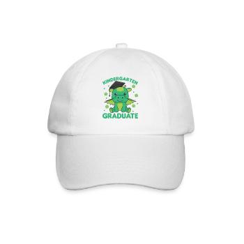 Kids Kindergarten graduate Drache Graduation - Baseballkappe - Weiß/Weiß - Vorne