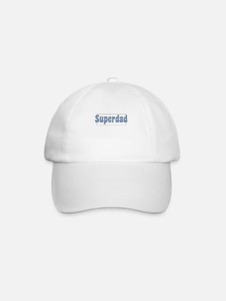 Superdad - Baseballkappe - Weiß/Weiß