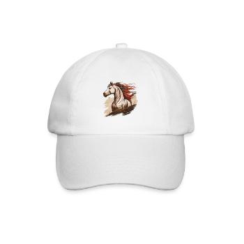 Wildpferd - Baseballkappe - Weiß/Weiß - Vorne