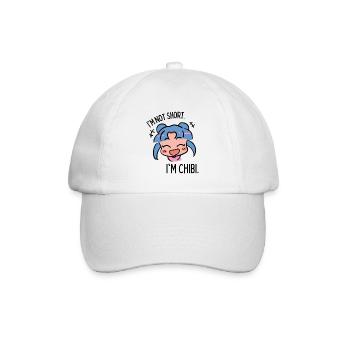Lustiges Chibi - Baseballkappe - Weiß/Weiß - Vorne