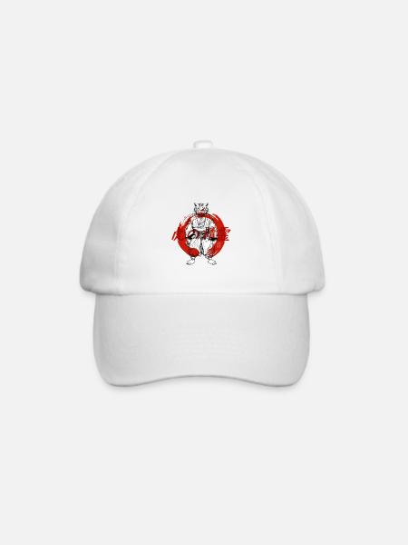 Geist des Tigers - Baseballkappe - Weiß/Weiß