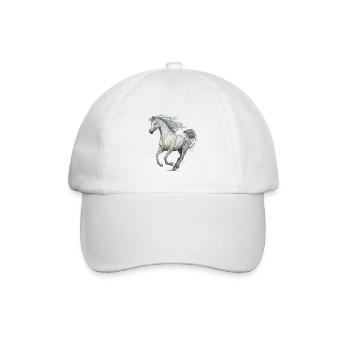 Wildpferd - Baseballkappe - Weiß/Weiß - Vorne