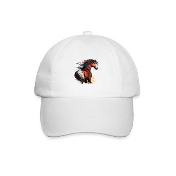 Wildpferd - Baseballkappe - Weiß/Weiß - Vorne