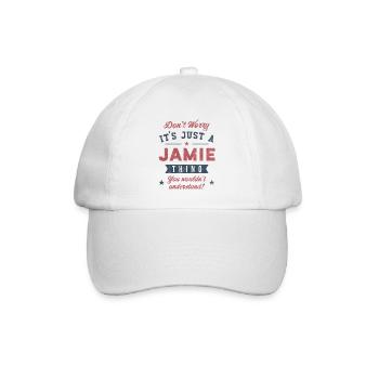 Es ist eine Jamie-Sache - Baseballkappe - Weiß/Weiß - Vorne