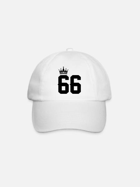 66 - Baseballkappe - Weiß/Weiß