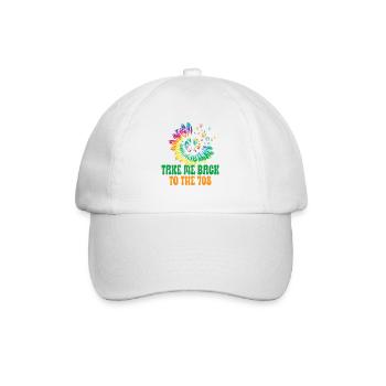 Hippie Peace Zeichen Frieden Blumen Blumenkind - Baseballkappe - Weiß/Weiß - Vorne