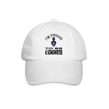 Songwriter Melodie Maestro Dirigent Geschenkidee - Baseballkappe - Weiß/Weiß - Vorne