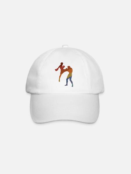 Kickboxing - Baseballkappe - Weiß/Weiß
