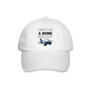 Pilot Flugzeug fliegen Jet Piloten Geschenk - Baseballkappe - Weiß/Weiß - Vorne