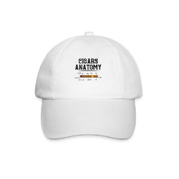 Zigarre Rauchen Zigarren Raucher - Baseballkappe - Weiß/Weiß - Vorne