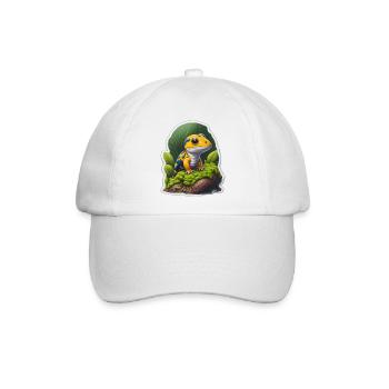 Kleiner Salamander - Baseballkappe - Weiß/Weiß - Vorne
