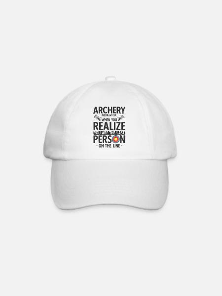 Bogenschießen Archery - Baseballkappe - Weiß/Weiß