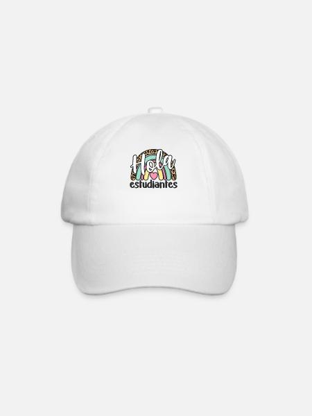 Hola Estudiantes für Spanischlehrer Hola Alumnos - Baseballkappe - Weiß/Weiß