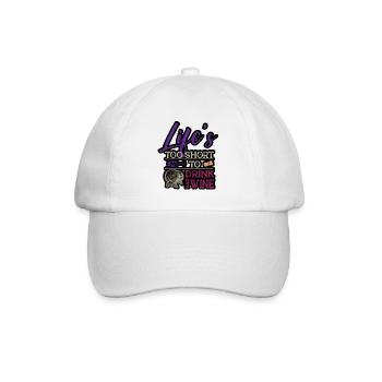 Winzer Wein Spruch für Weinliebhaber - Baseballkappe - Weiß/Weiß - Vorne