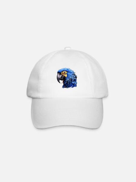 Hyazinth Ara - Baseballkappe - Weiß/Weiß