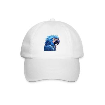 Hyazinth Ara - Baseballkappe - Weiß/Weiß - Vorne