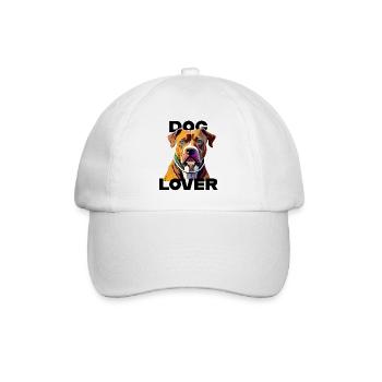 Dog Lover American Stafford - Baseballkappe - Weiß/Weiß - Vorne